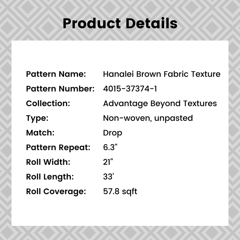 Hanalei Brown Fabric Texture