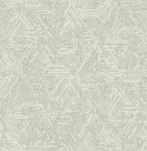 Retreat Sea Green Quilted Geometric Wallpaper