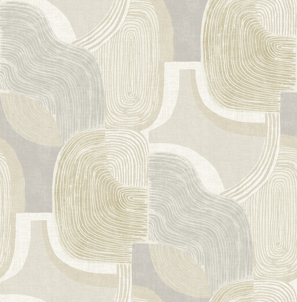 Hollace Honey Geometric Wallpaper