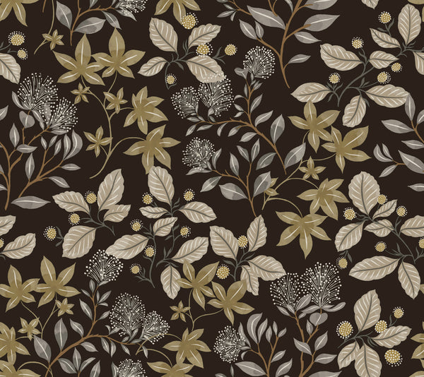 Mildred Black Botanical Trail Wallpaper