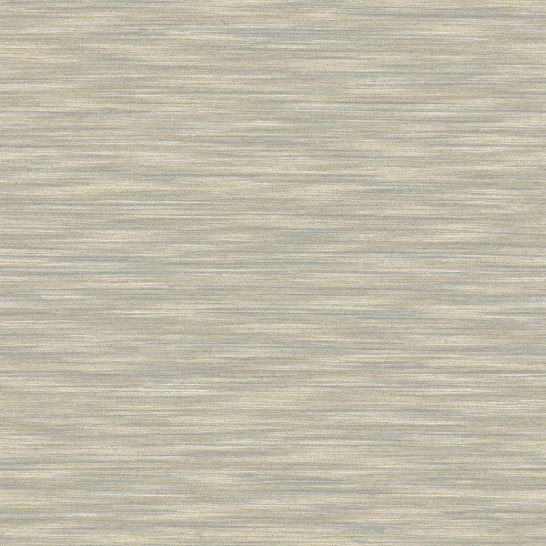 Benson Taupe Faux Fabric Wallpaper