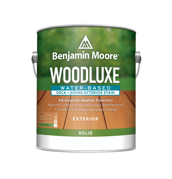 Woodluxe® Water-Based Deck + Siding Exterior Stain - Solid K694
