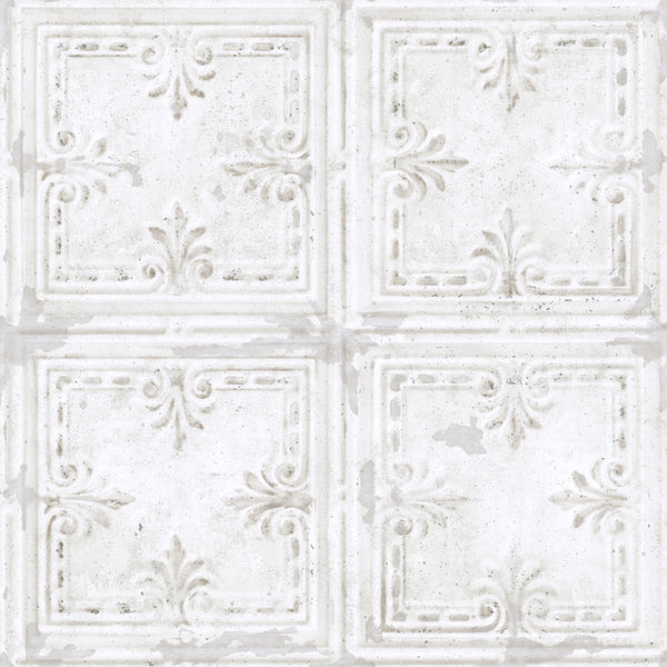 Tin Tile Peel & Stick Wallpaper