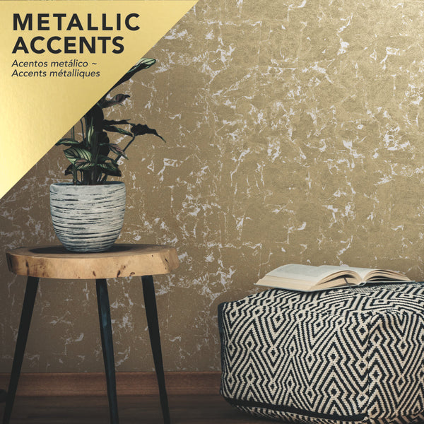 Gold Leaf Peel & Stick Wallpaper