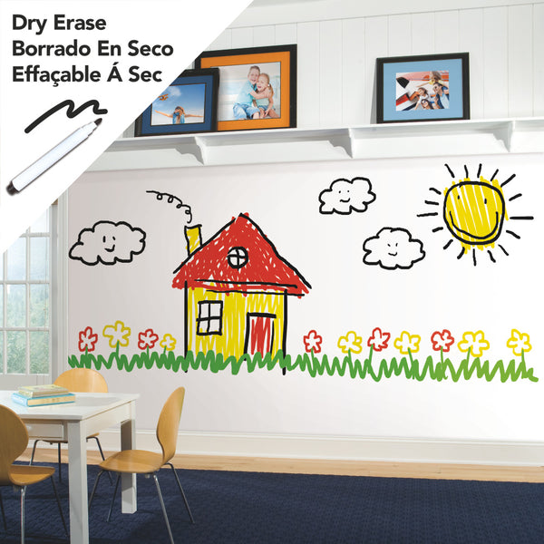 Dry Erase Peel & Stick Wallpaper