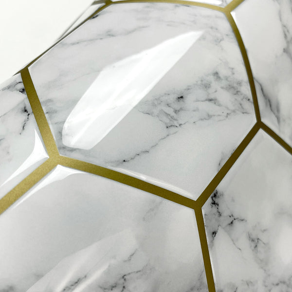 Cararra Marble Hexagon Peel & Stick Backsplash Tiles