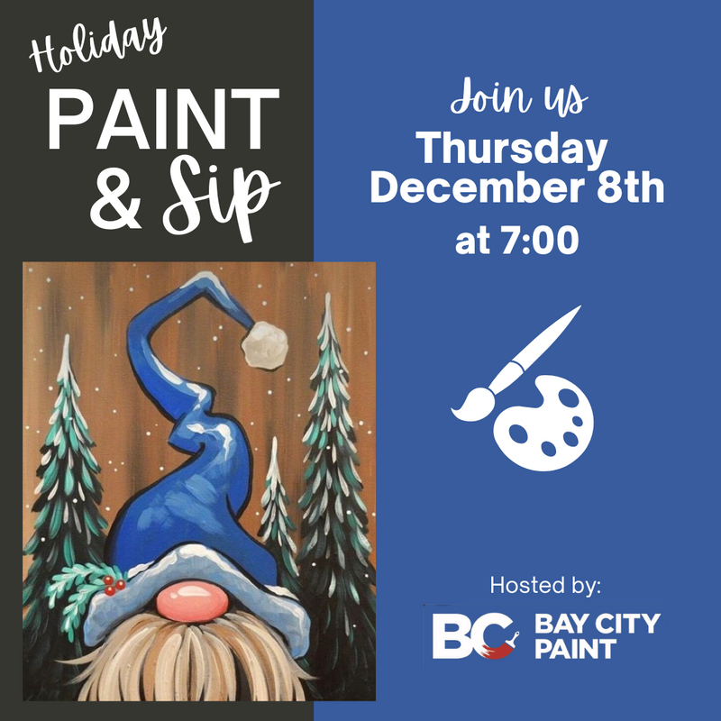 Holiday Paint & Sip Workshop - Thursday December 8th